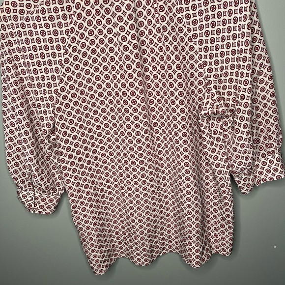 Joie Geometric Silk Printed Blouse - Picture 8 of 10